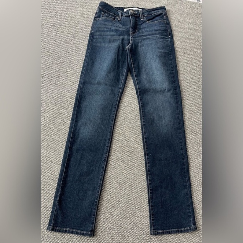 Levis Signature Midrise Bootcut Jeans Dark Indigo W26